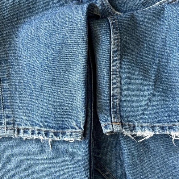 ZARA Distressed Mom Fit Blue Jeans Size 4 - Picture 7 of 8